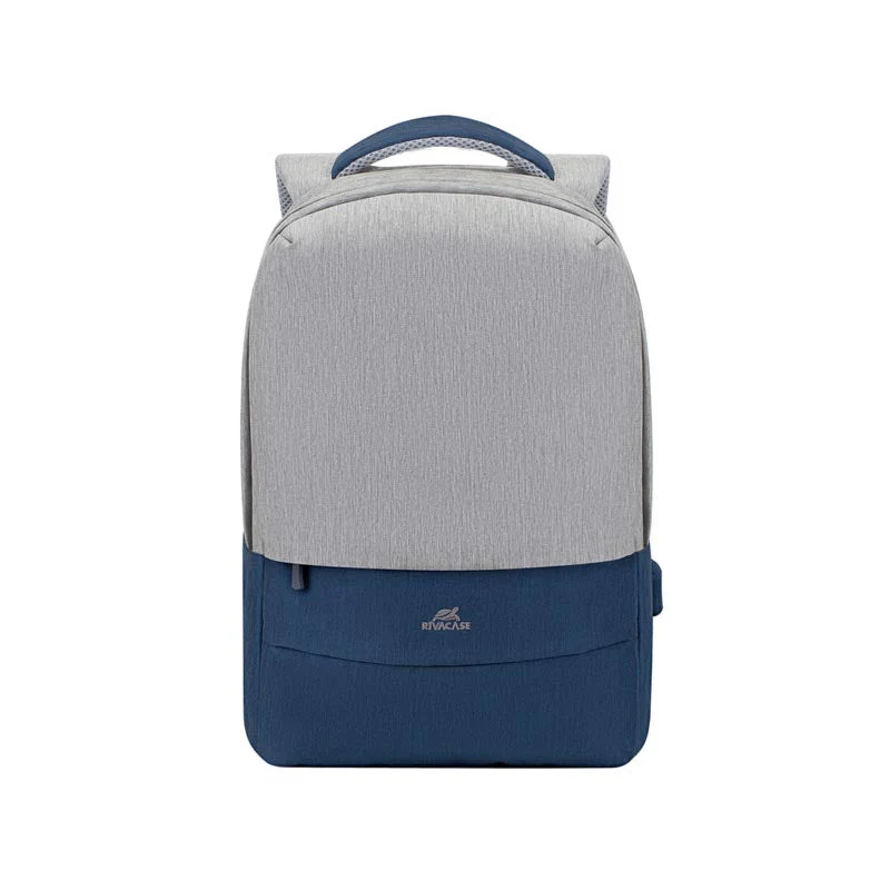 Rivacase Prater Anti-Theft Laptop backpack 15.6'''', Grey/Blue