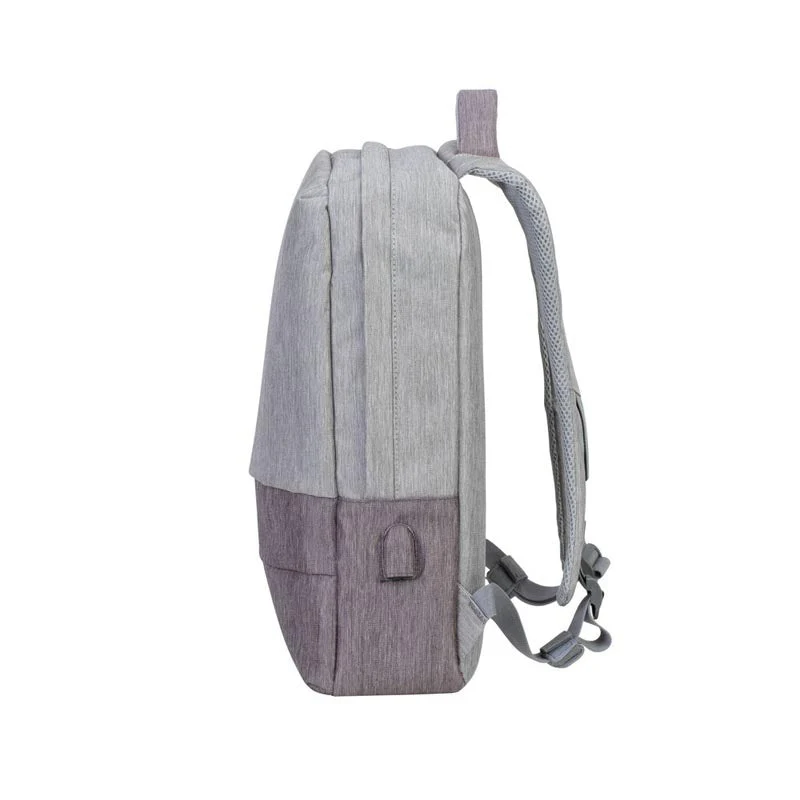 Rivacase Prater Anti-Theft Laptop backpack 15.6'''', Grey/Mocha - Image 4