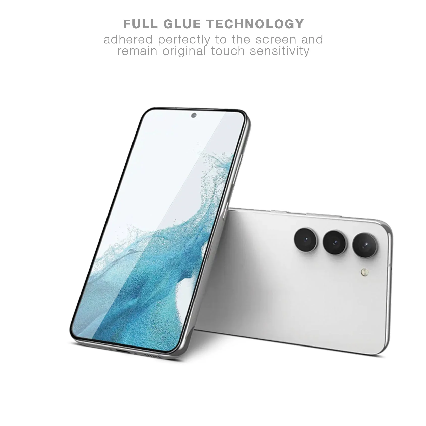RS-22Cases Full Cover Tempered Glass Protector for Samsung S23 - Image 3