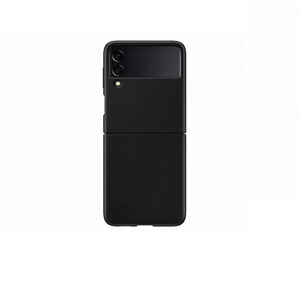 Samsung EF-VF711LBEGWW Galaxy Z Flip3 5G Leather Cover (Black)