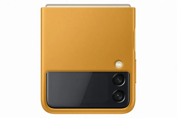 Samsung EF-VF711LYEGWW Galaxy Z Flip3 5G Leather Cover (Mustard)