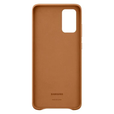 Samsung Galaxy S20+ Leather Cover (Brown) - Image 2