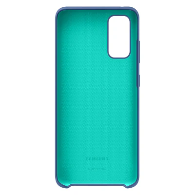 Samsung Galaxy S20 Silicone Cover (Navy Blue) - Image 3