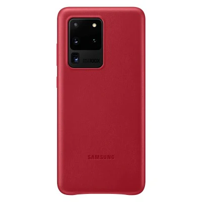 Samsung Galaxy S20 Ultra 5G Leather Cover (Red)