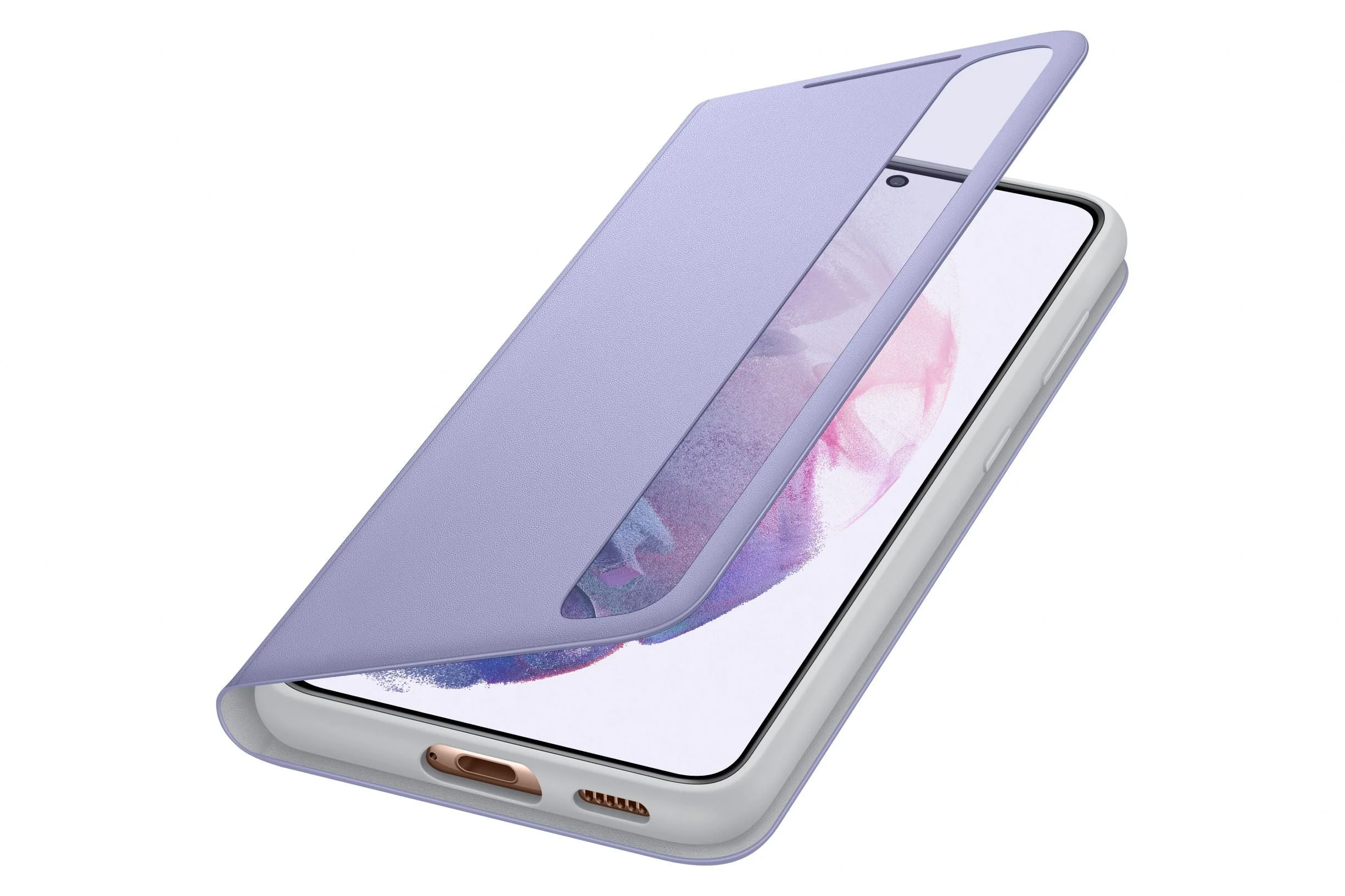 Samsung Galaxy S21 5G Smart Clear View Cover (Violet) - Image 2