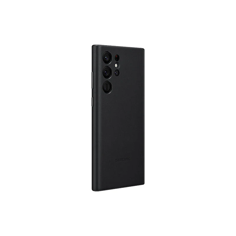 Samsung Galaxy S22 Ultra 5G Leather Cover (Black)