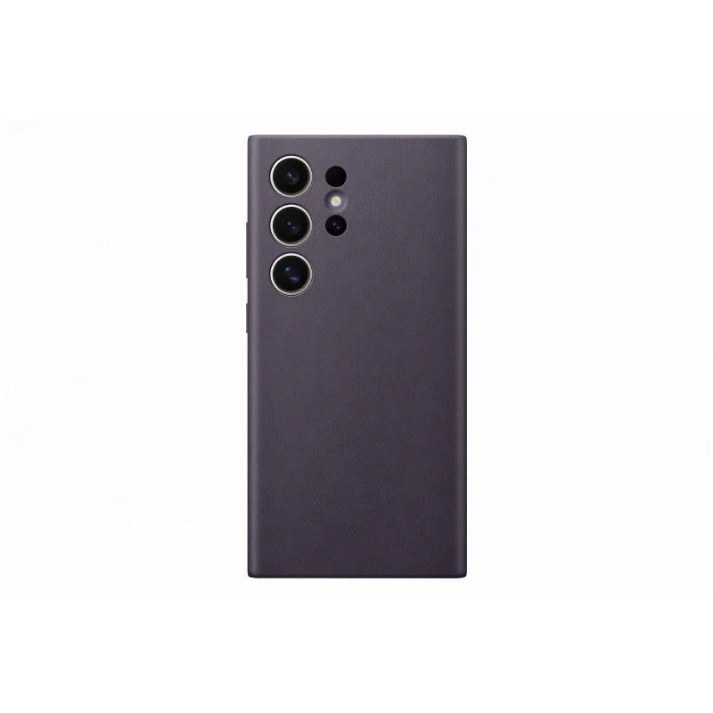 Samsung Galaxy S24 Ultra Vegan Leather Case (Dark Violet) - Image 3
