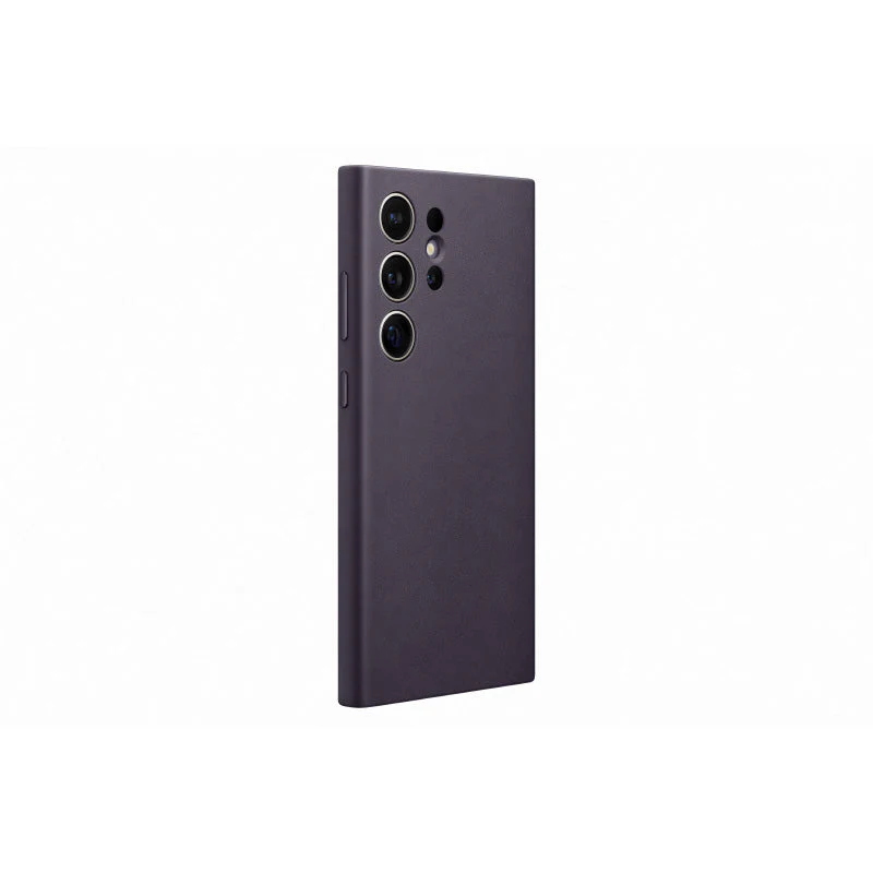 Samsung Galaxy S24 Ultra Vegan Leather Case (Dark Violet) - Image 4
