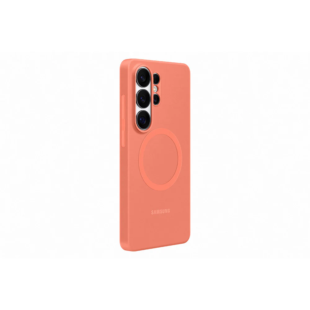 Samsung Galaxy S26 Ultra Silicone Magnet Case - Coral Red (EF-ES948COEGWW) - Image 2