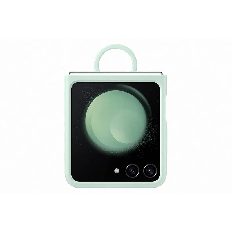 Samsung Galaxy Z Flip5 EF-PF731TMEGWW Silicone Case with Ring (Ocean Green) - Image 2