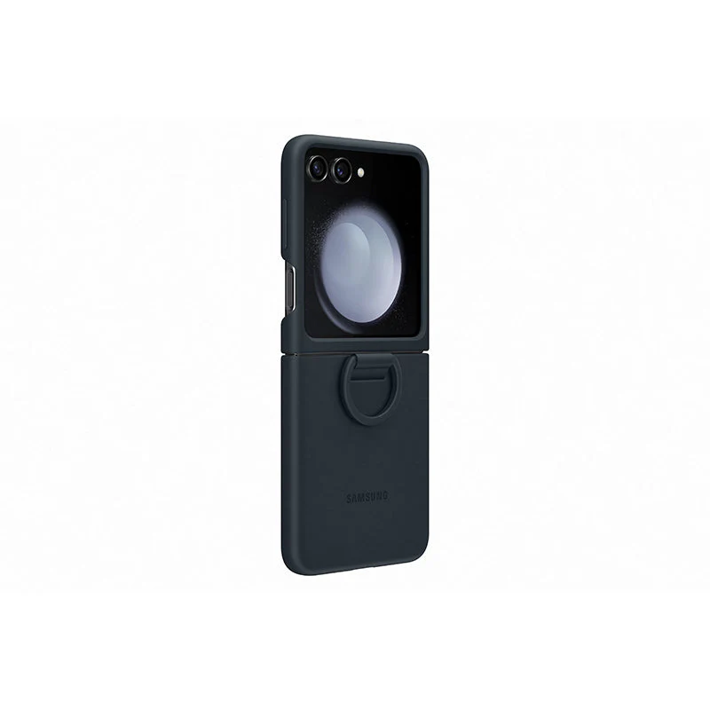 Samsung Galaxy Z Flip5 EF-PF731TNEGWW Silicone Case with Ring (Indigo) - Image 4