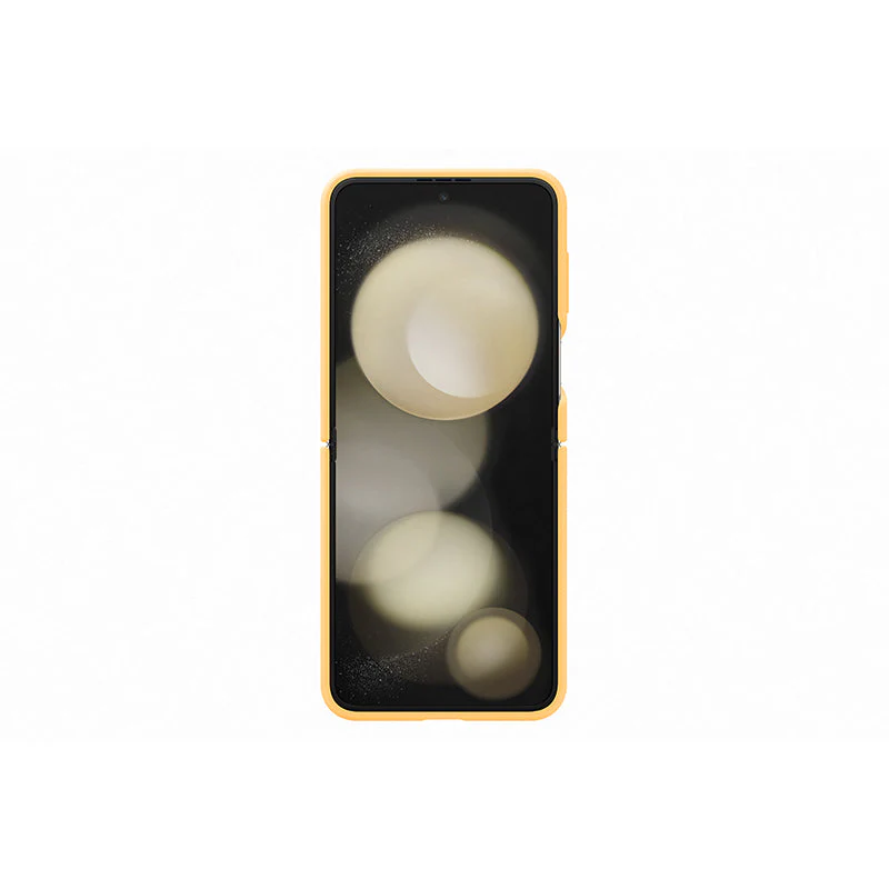 Samsung Galaxy Z Flip5 EF-PF731TOEGWW Silicone Case with Ring (Apricot) - Image 3
