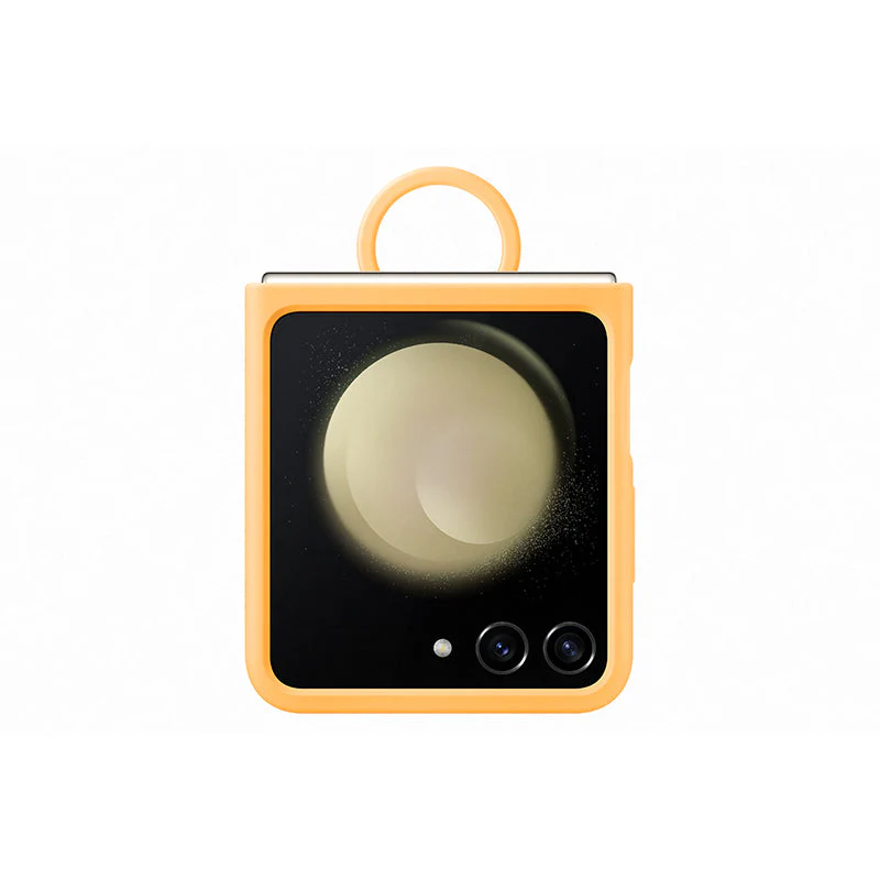Samsung Galaxy Z Flip5 EF-PF731TOEGWW Silicone Case with Ring (Apricot) - Image 5