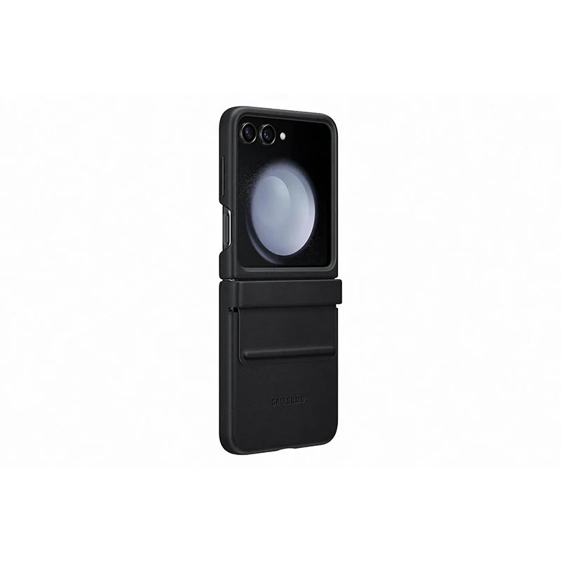 Samsung Galaxy Z Flip5 EF-VF731PBEGWW Flap Eco-Leather Case (Black) - Image 6