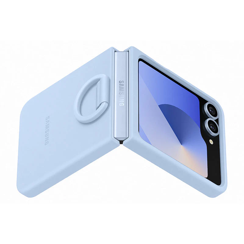 Samsung Galaxy Z Flip6 EF-PF741TLEGWW Silicone Case Blue - Image 4