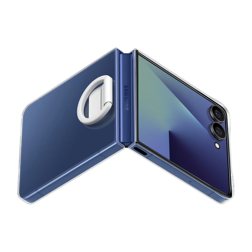 Samsung Galaxy Z Flip7 Clear Case with Ring - Image 3