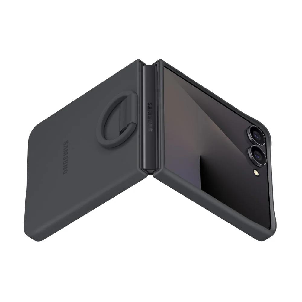 Samsung Galaxy Z Flip7 Silicone Case (Black) - Image 3