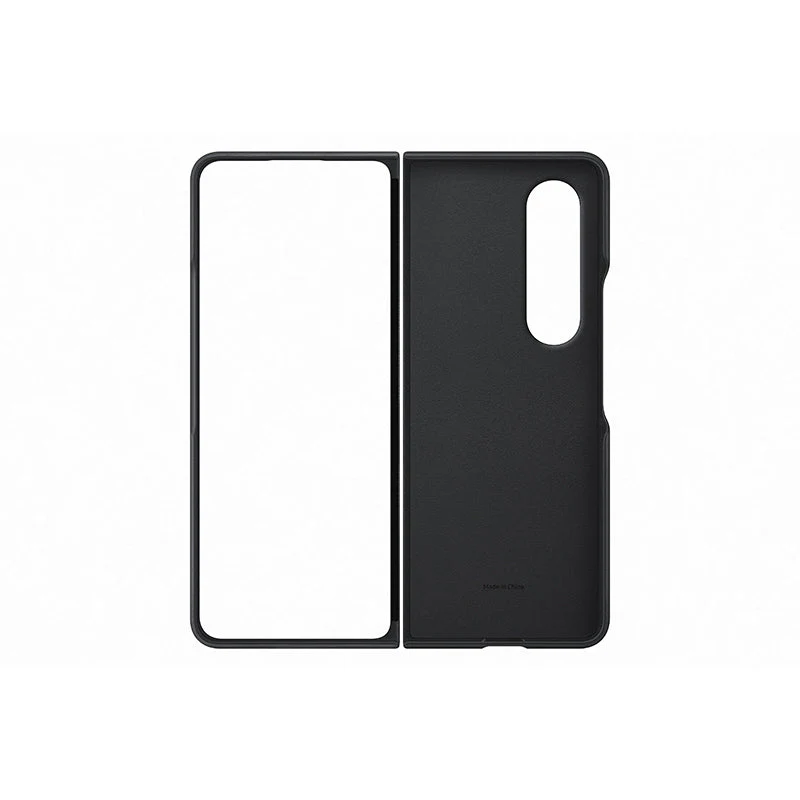 Samsung Galaxy Z Fold4 Leather Cover Black - Image 3