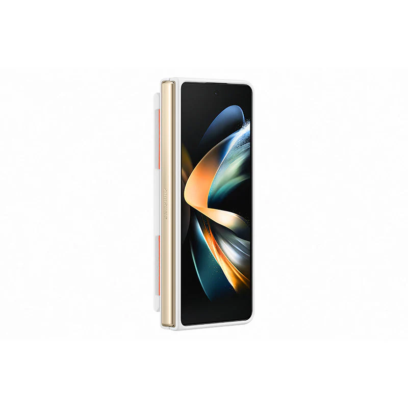 Samsung Galaxy Z Fold4 Silicone Grip Cover White - Image 4