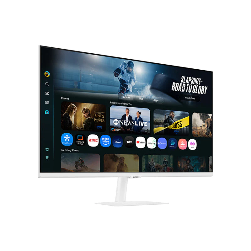 Samsung 32" UHD M7 Flat Smart Monitor (White) - Image 2