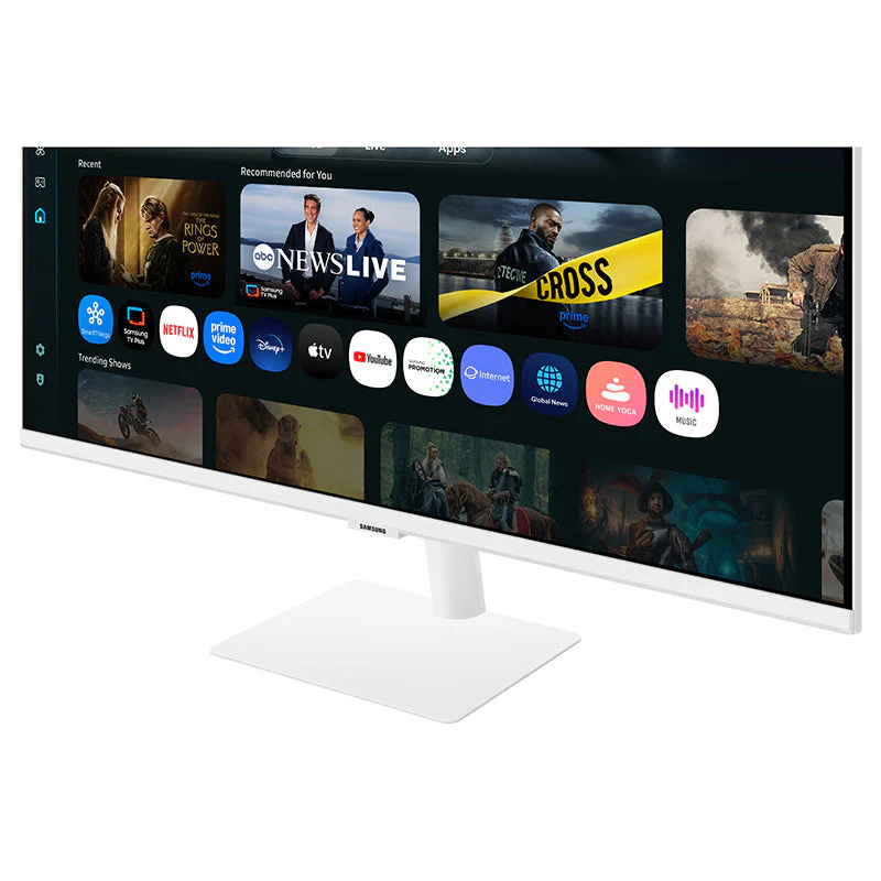 Samsung 32" UHD M7 Flat Smart Monitor (White) - Image 3