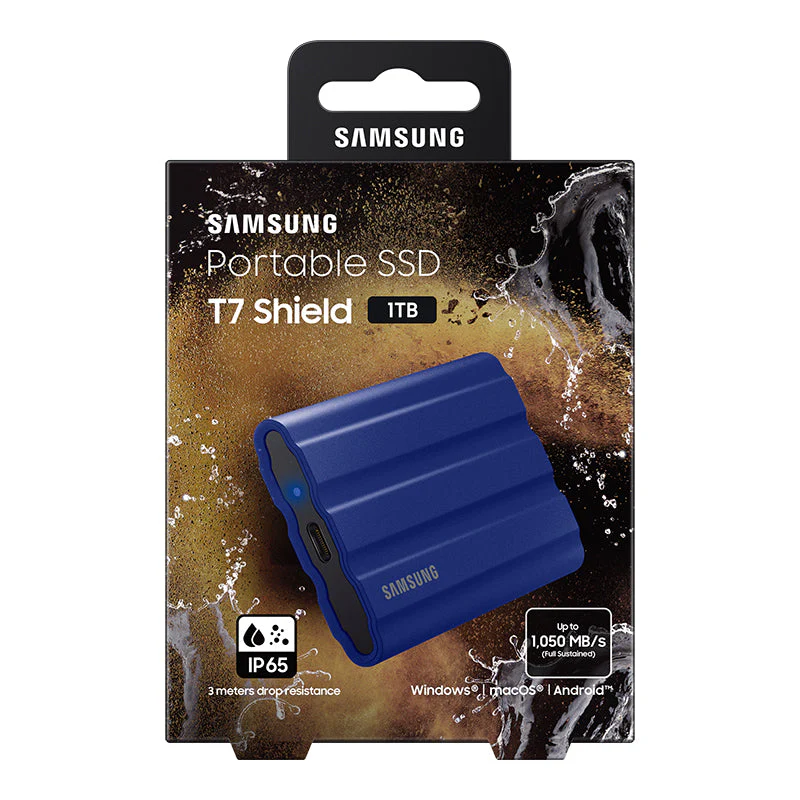 Samsung T7 Shield 1TB Portable SSD (Blue) - Image 4