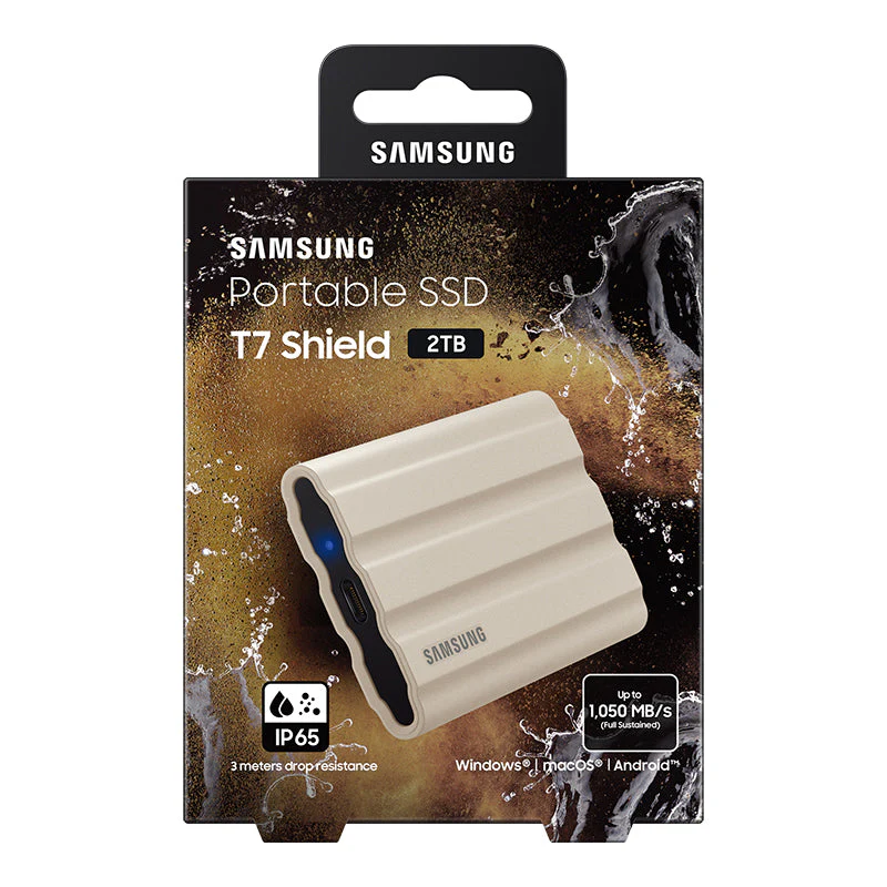 Samsung T7 Shield 2TB Portable SSD (Beige) - Image 4