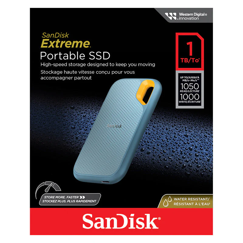 SanDisk Extreme Portable SSD V2 1TB (Sky-Blue)