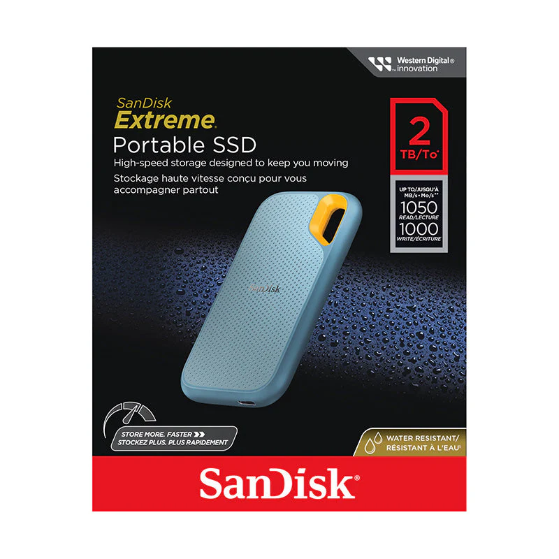 SanDisk Extreme Portable SSD V2 2TB (Sky-Blue) - Image 3