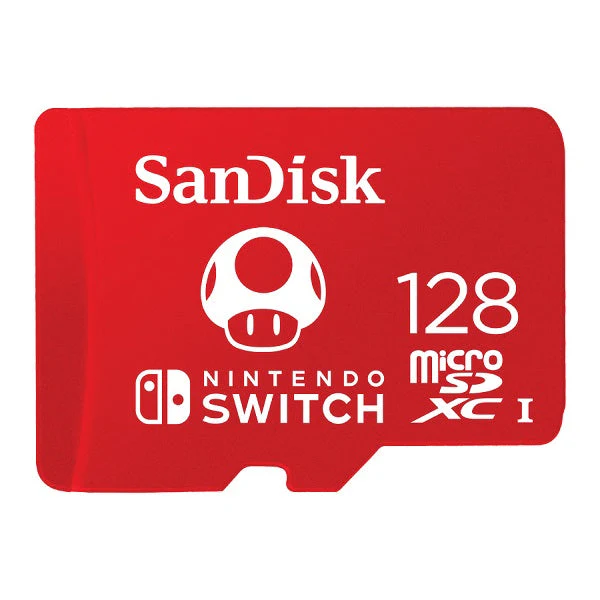 SanDisk Nintendo Licensed microSDXC UHS-I 128GB (Red) 100MB/s [SDSQXAO-128G-GN3ZN] - Image 3