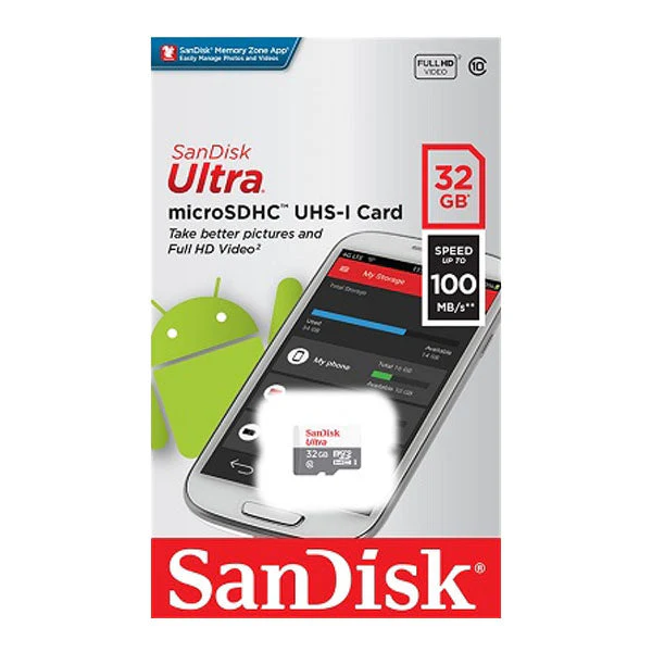 SanDisk Ultra microSDHC UHS-I 32GB C10 100MB/s [SDSQUNR-032G-GN3MN] - Image 3