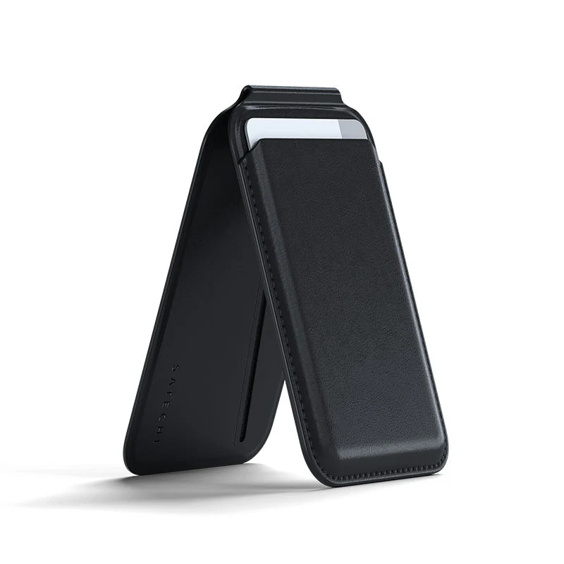 Satechi ST-VLWK Vegan Leather Magnetic Wallet Stand (Black) - Image 2