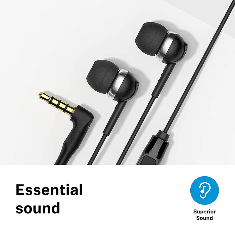 Sennheiser CX 80S Earphones with Mic (Black) - Image 3