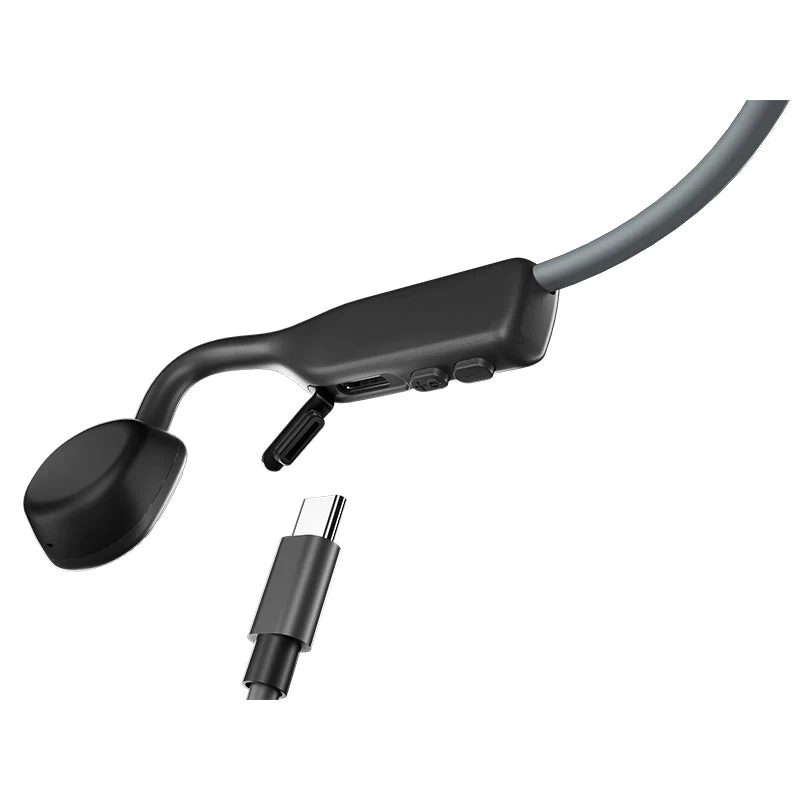 Shokz OpenMove Bone Conduction Open-Ear Headphones (Grey) - Image 4