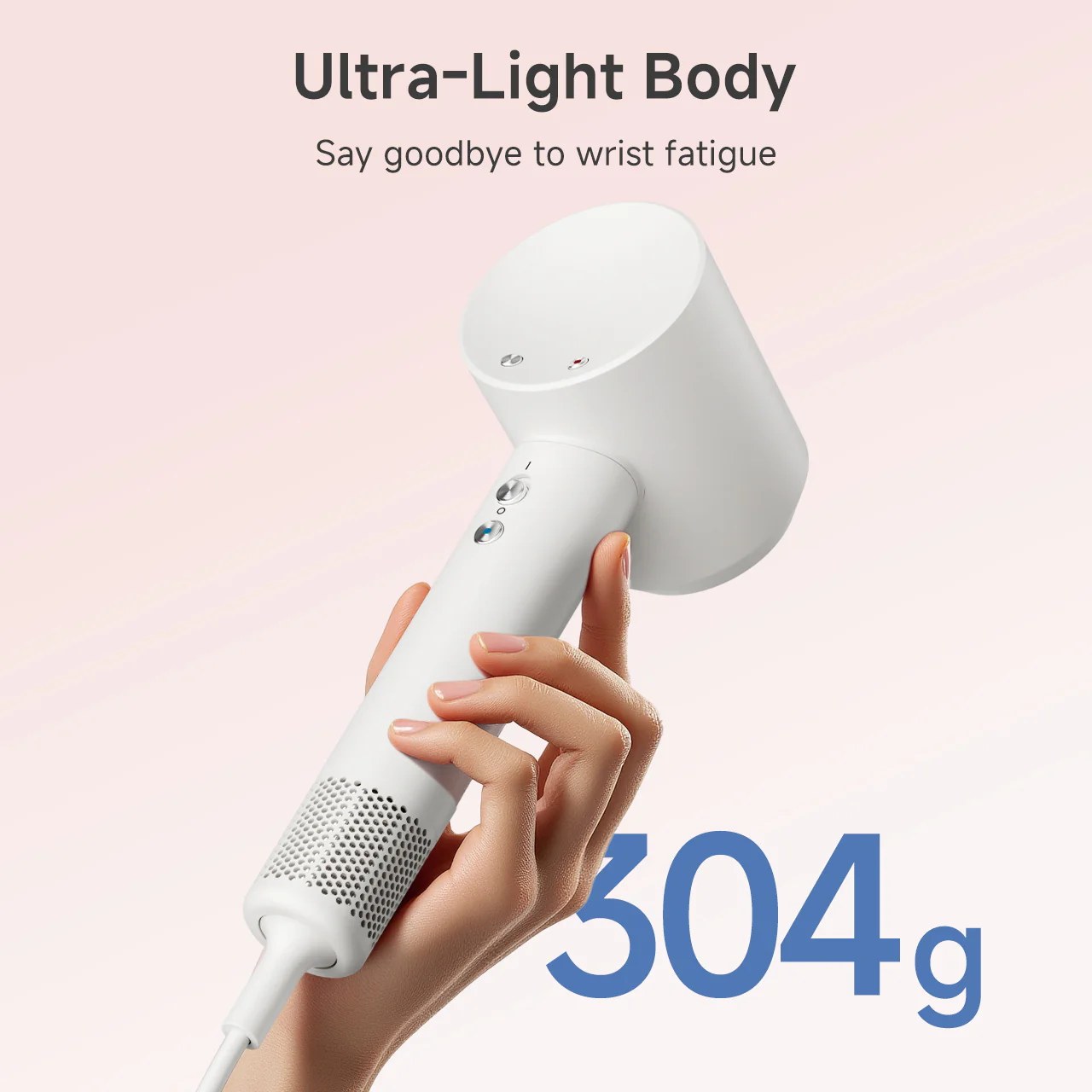 Simplus CFJH010WH01-S Hair Dryer White with Bag/Nozzle - Image 4