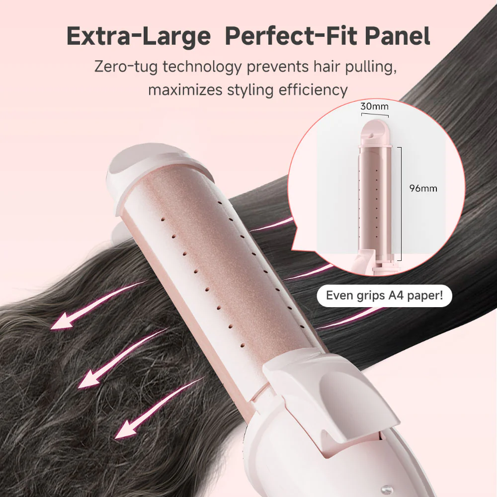 Simplus JFBA012PK00-S Curling 2-in-1 Straightening Pink - Image 4