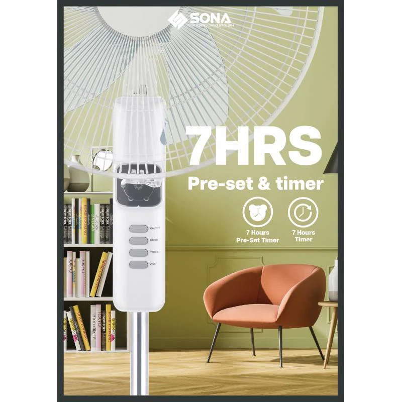 Sona SFS1184DC 16-inch Remote DC Stand Fan - Image 4