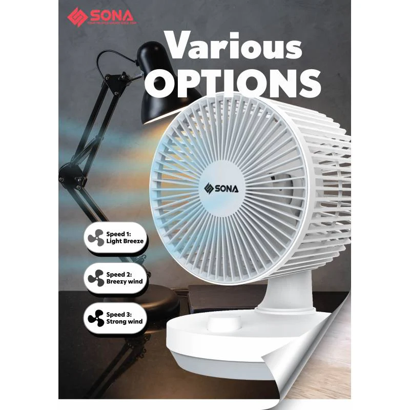 Sona STC 1326  6inch High Velocity Fan (White) - Image 5