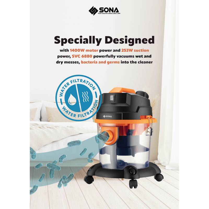 Sona SVC6880 Water Filtration Vacuum Cleaner - Image 5