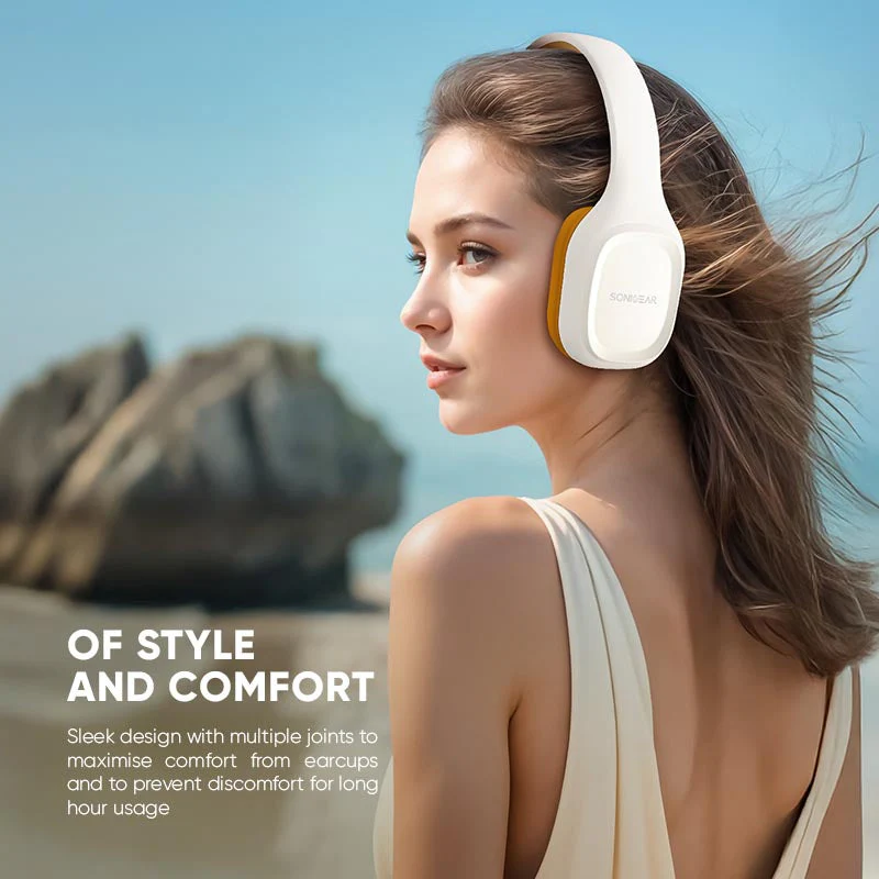 SonicGear Airphone 5 BT Headphone - Cloud - Image 4