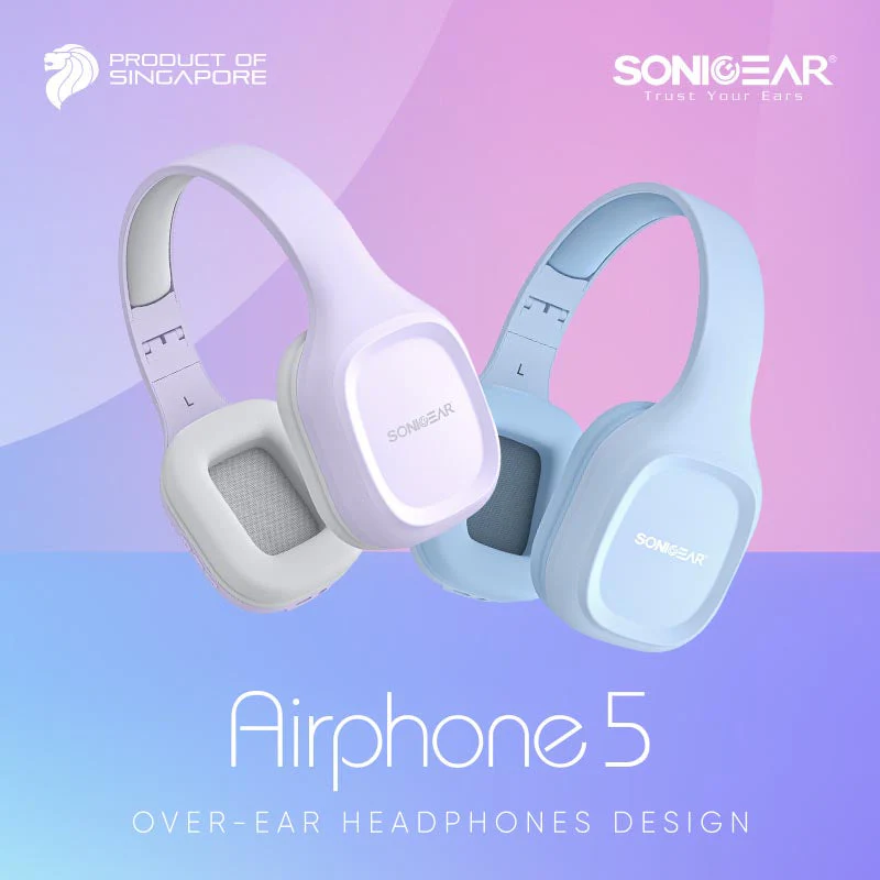 SonicGear Airphone 5 BT Headphone - Raindrop - Image 2