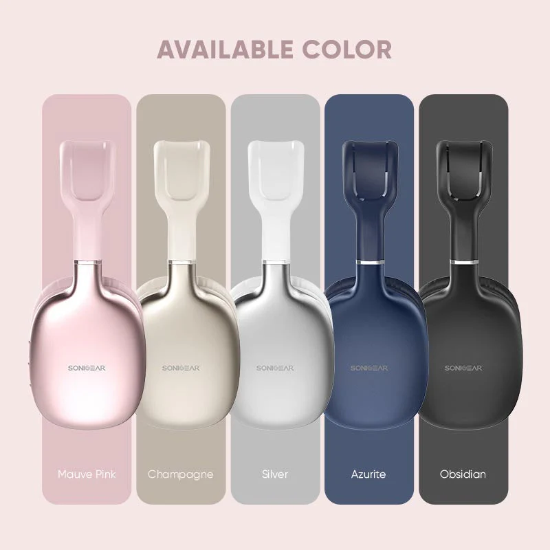 SonicGear Airphone 6 BT Headphone - Champagne - Image 11