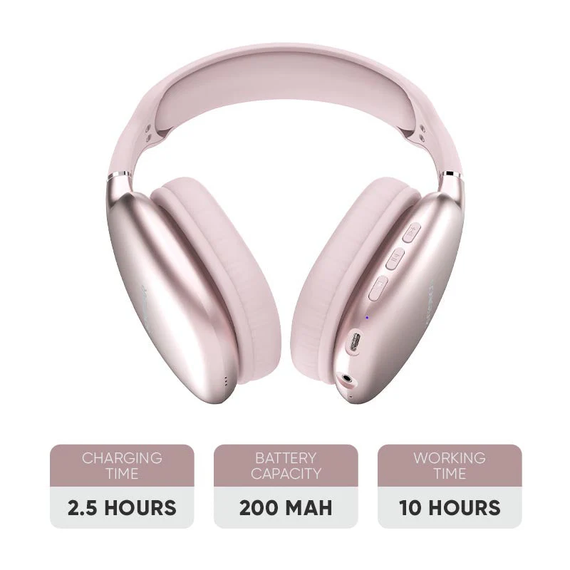 SonicGear Airphone 6 BT Headphone - Mauve Pink - Image 3
