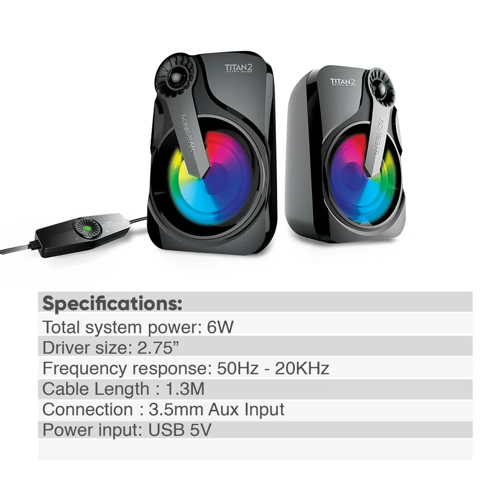 SonicGear Titan 2 2.0 Speaker - Image 4