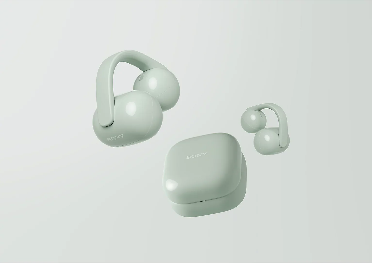 Sony LinkBuds Clip WF-LC900/GZE TWS Earphones Green - Image 4