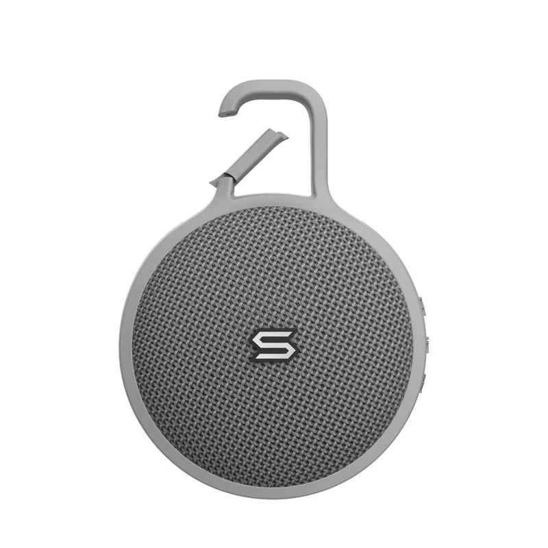 SOUL SS90GY S-STORM MINI Ultra Portable Wireless Speaker with Clip, Grey - Image 6