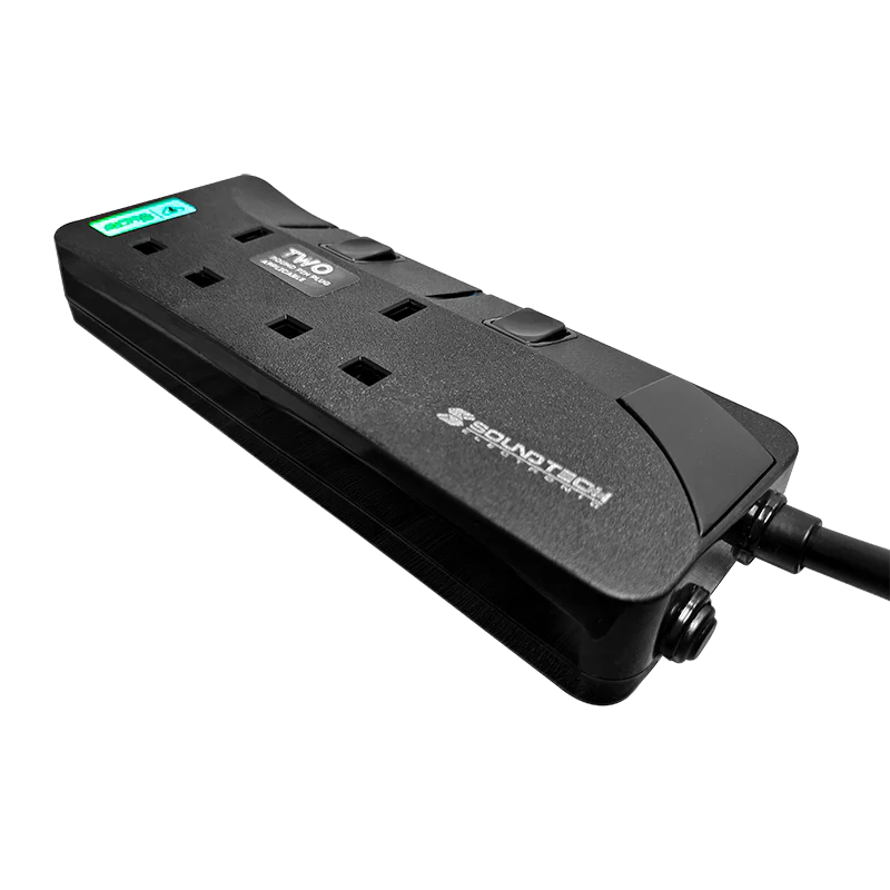 SoundTeoh PS-002A 2Way 3M Extension Socket (Black) - Image 3