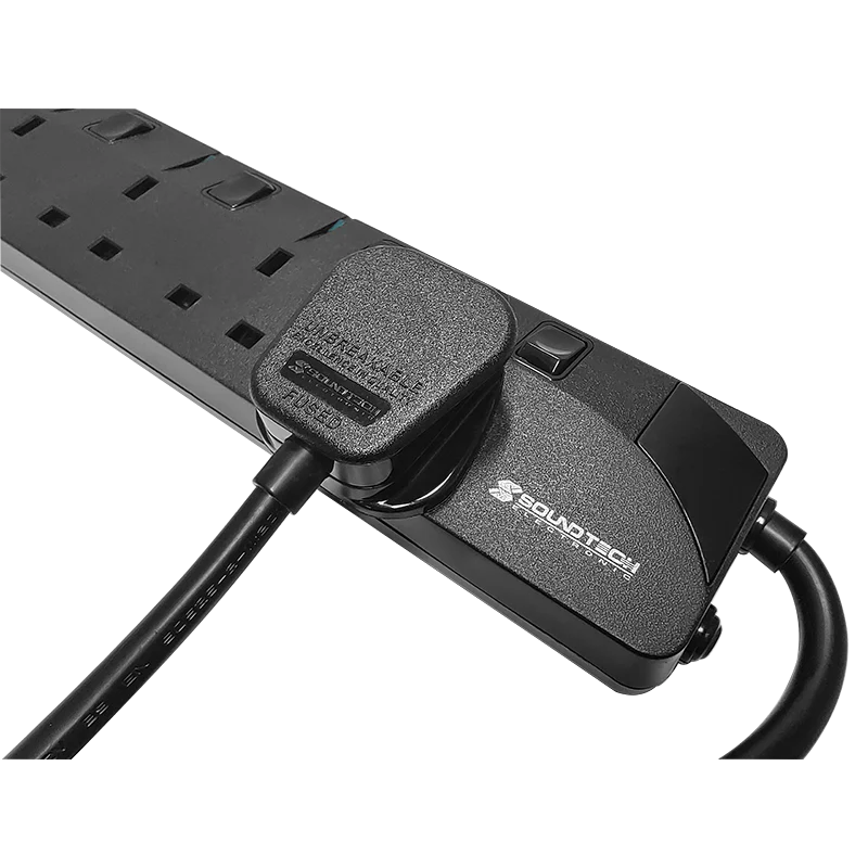 SoundTeoh PS-006A/6MBK 6Way 6M Extension(Black) - Image 2