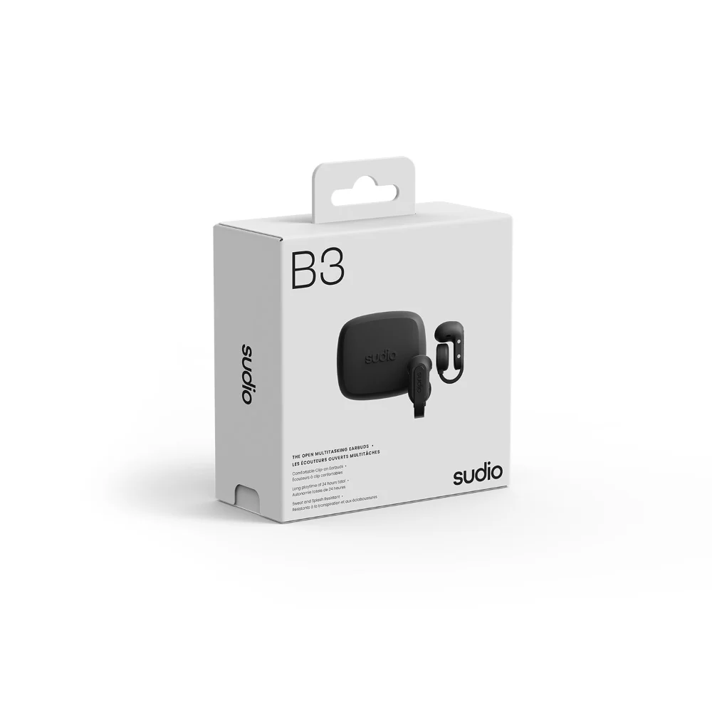 Sudio B3 Wireless Earbuds - Black - Image 5