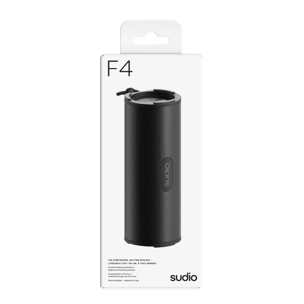 Sudio F4 Wireless Speaker - Black - Image 5